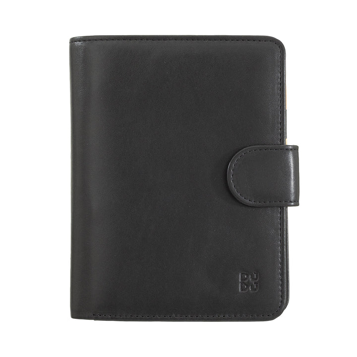 DUDU Cartera para Mujer de Piel Suave Colorida con Bloqueo RFID, Monedero con Cremallera y Tarjetero