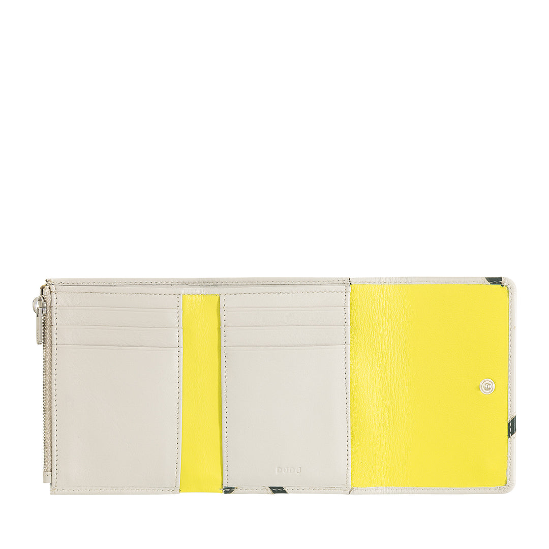 Carteira feminina pequena de couro DUDU inspirada no tênis – compacta com porta-cartão de crédito, porta-moedas com zíper e dinheiro