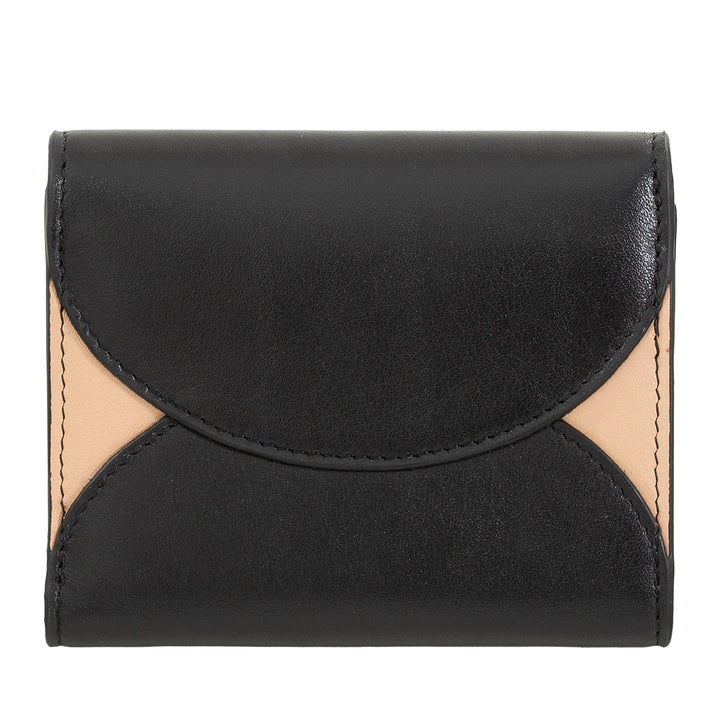 DUDU Cartera de mujer pequeña y compacta de piel con tarjetero y monedero - Carteras de mujer de piel auténtica elegantes y espaciosas