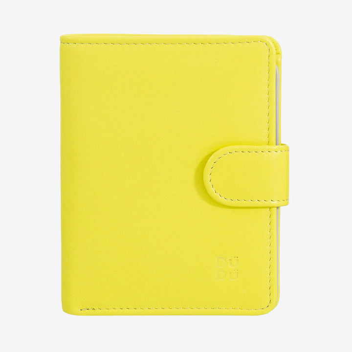 Γυναικείο πορτοφόλι DUDU από γνήσιο δέρμα Μικρή δερμάτινη θήκη για κάρτες RFID με χαρτονομίσματα με φερμουάρ τσάντα, εξωτερικό κλείσιμο