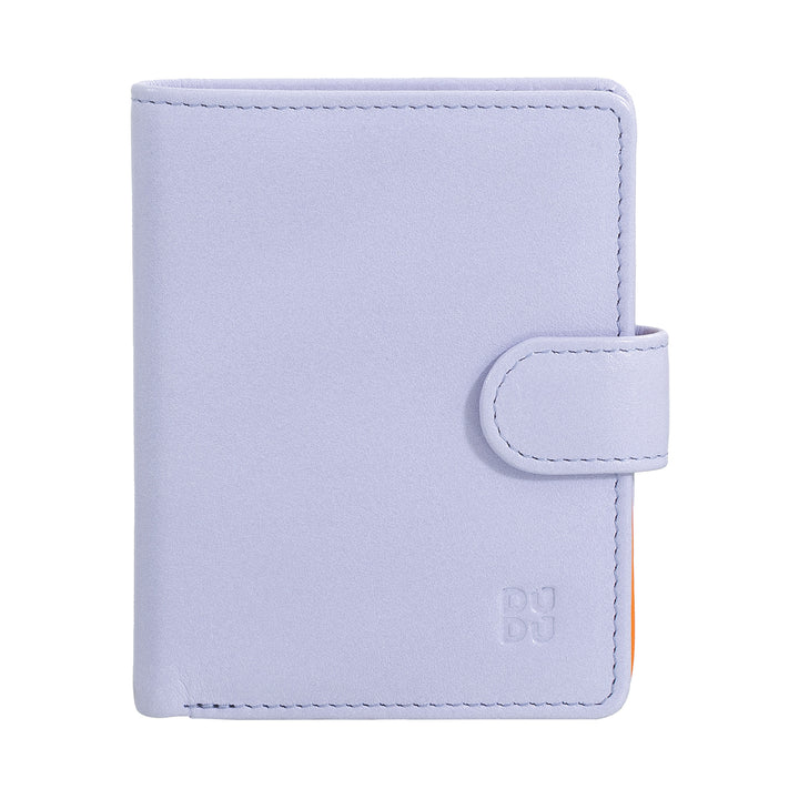 Dudu Women's Wallet en Vera Little Leather Leather RFID Cuir avec des billets de porte de porte à poute, fermeture extérieure, fermeture extérieure