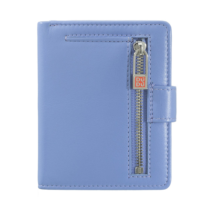 Dudu Frauenbrieftasche in Vera Little Leder Leder RFID -Leder mit Cresceten -Scharnier -Tür -Banknoten, Außenverschluss