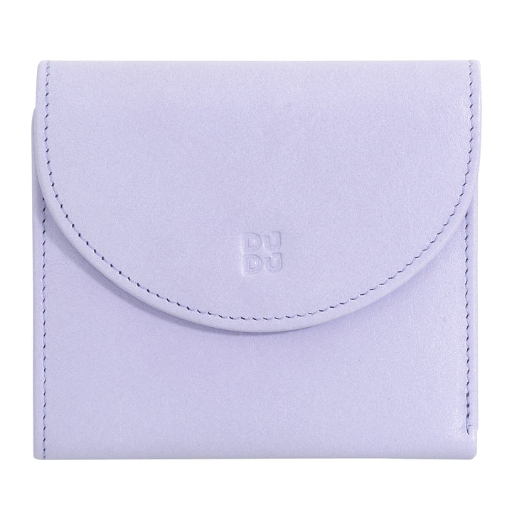 Dudu Frauenbrieftasche in kleinem weichem Leder klein, Carecarter -Taschen, Banknotenhalter, hinterer Reißverschluss für Münzen, RFID -Brieftaschen mit farbigem Knopfverschluss