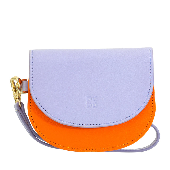 DUDU Women's Wall Wallet Wallet, Small Colorful Portfolio Portamonete Carter Banknotes with Laccetto