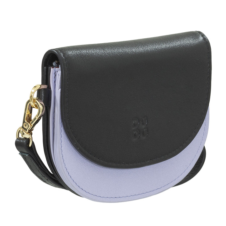 DUDU Women's Wall Wallet Wallet, Small Colorful Portfolio Portamonete Carter Banknotes with Laccetto