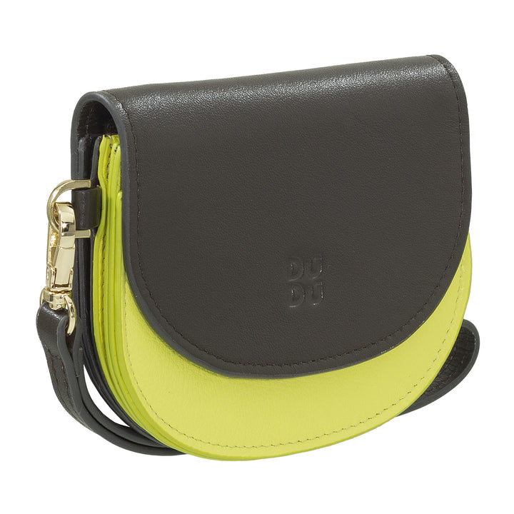 DUDU Women's Wall Wallet Wallet, Small Colorful Portfolio Portamonete Carter Banknotes with Laccetto