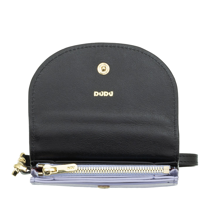 DUDU Women's Wall Wallet Wallet, Small Colorful Portfolio Portamonete Carter Banknotes with Laccetto