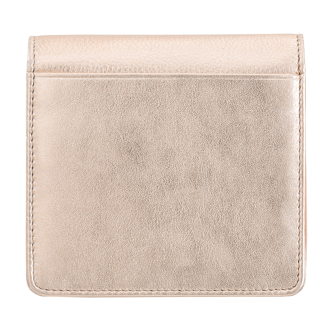 DUDU Kleine, ultrakompakte, farbenfrohe Damenbrieftasche aus Leder mit RFID-Schutz, Innenreißverschluss und 8 Kartenfächern