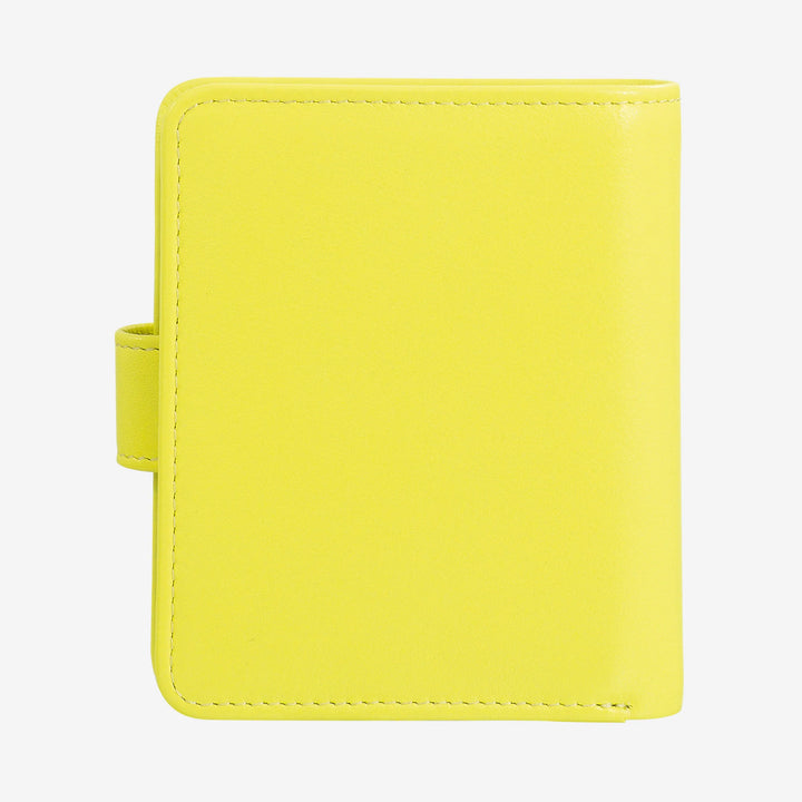 DUDU lille læderpung til kvinder med møntpung med lynlås, kompakt pung pung med knaplukning, seddelholder, kortholder og RFID-beskyttelse