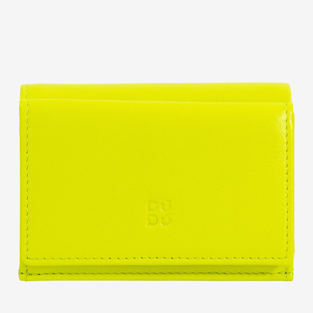 DUDU Small Men's Wallet in Leather, Women's Wallets, Compact Design with Coin Purse for Banknotes and Cards