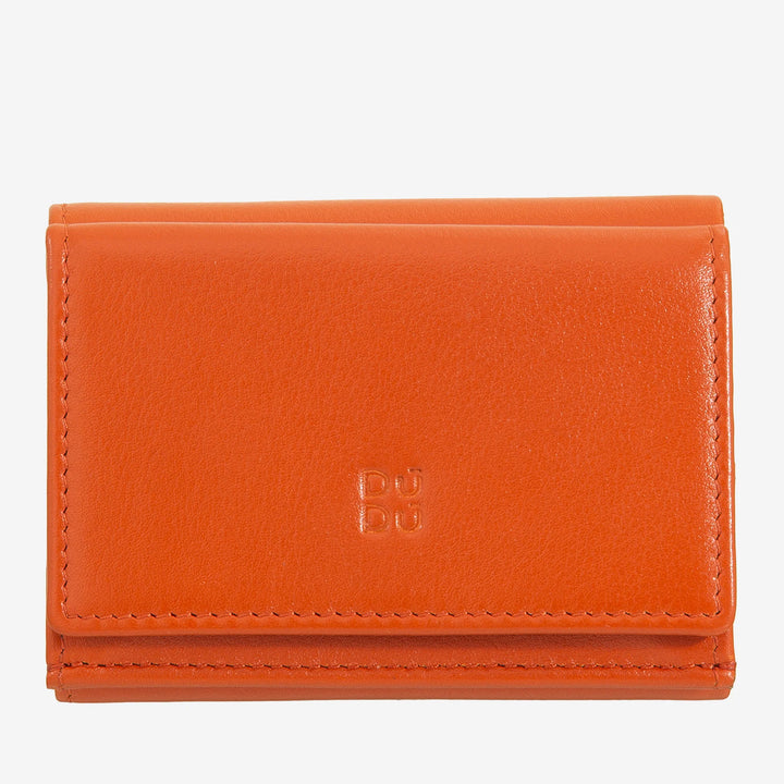 DUDU Portafoglio Uomo Piccolo in Pelle, Portafogli Donna, Design Compatto con Portamonete Porta Banconote e Carte