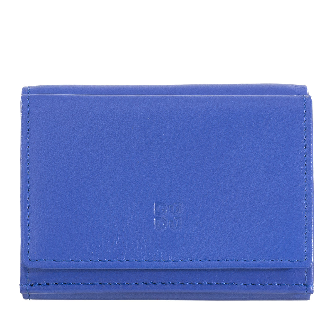 Dudu Small Men's Leather Wallet, Women's Wallet, kompakt design med sedler og kortdører