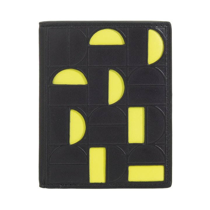 Dudu Wall kleine Mann Frau in Leder - kompakte Tasche und minimale Taschenbrieftasche, elegant mit Fächern für Karten und Banknoten