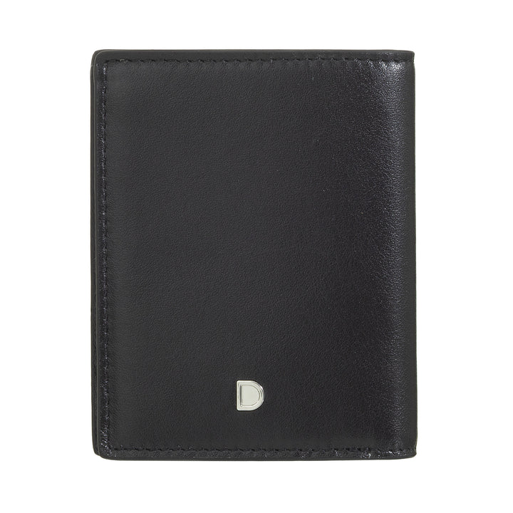 Dudu Wall kleine Mann Frau in Leder - kompakte Tasche und minimale Taschenbrieftasche, elegant mit Fächern für Karten und Banknoten