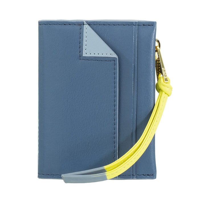 Γυναικείο πορτοφόλι DUDU Small Leather Card Holder - Slim Compact Card Holder with Zip for Coins, Compartments for Card, Documents, Suitable for Small Bag