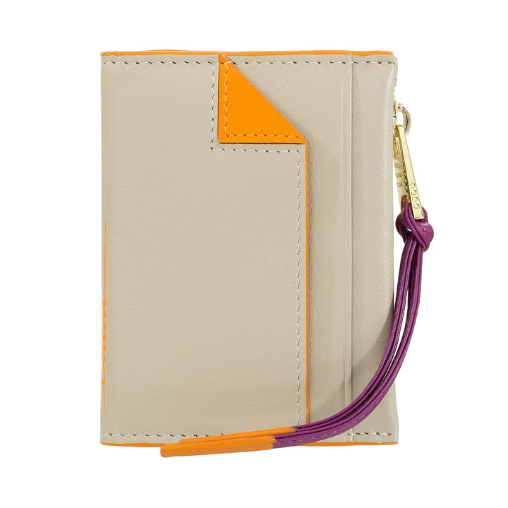Γυναικείο πορτοφόλι DUDU Small Leather Card Holder - Slim Compact Card Holder with Zip for Coins, Compartments for Card, Documents, Suitable for Small Bag