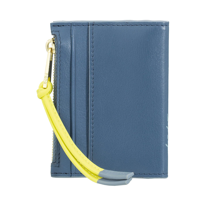 Γυναικείο πορτοφόλι DUDU Small Leather Card Holder - Slim Compact Card Holder with Zip for Coins, Compartments for Card, Documents, Suitable for Small Bag