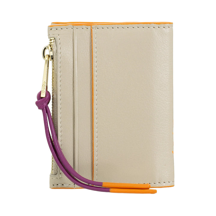 Γυναικείο πορτοφόλι DUDU Small Leather Card Holder - Slim Compact Card Holder with Zip for Coins, Compartments for Card, Documents, Suitable for Small Bag