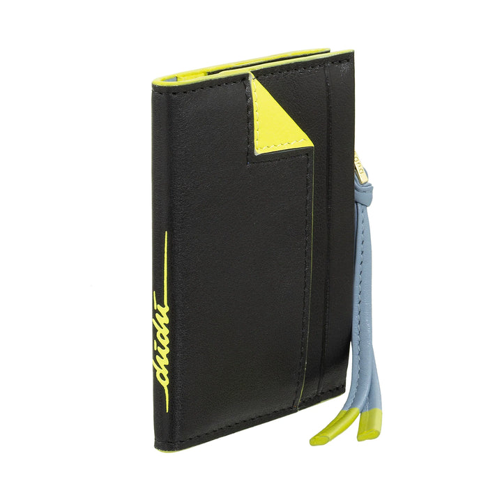 DUDU Tarjetero pequeño de piel para mujer - Tarjetero compacto y delgado con cremallera para monedas, compartimentos para tarjetas, documentos, adecuado para bolsos pequeños