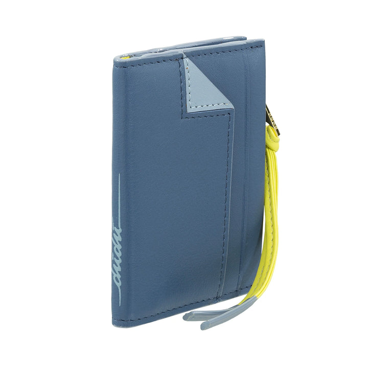 Γυναικείο πορτοφόλι DUDU Small Leather Card Holder - Slim Compact Card Holder with Zip for Coins, Compartments for Card, Documents, Suitable for Small Bag
