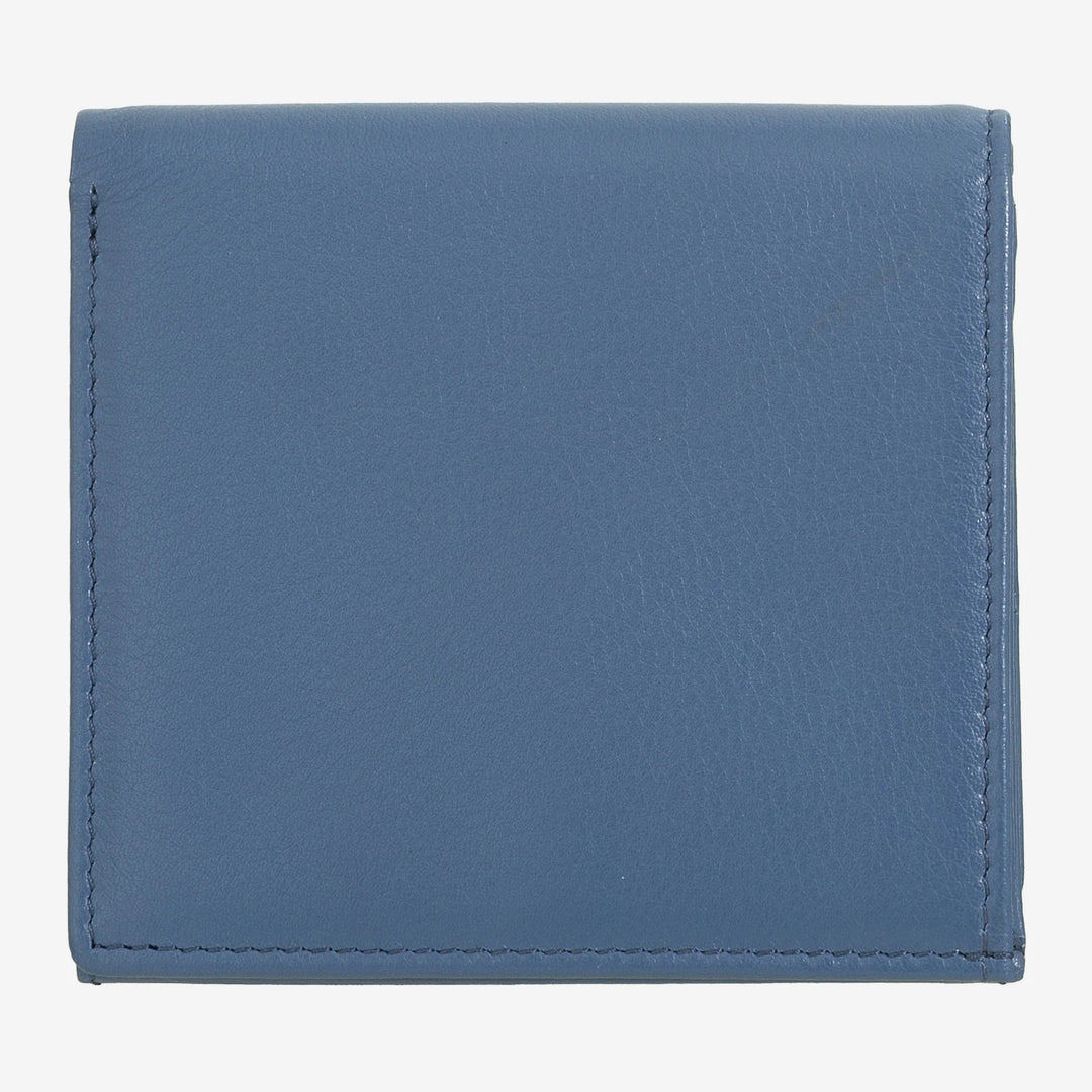 DUDU Wielokolorowy skórzany portfel RFID na karty i monety