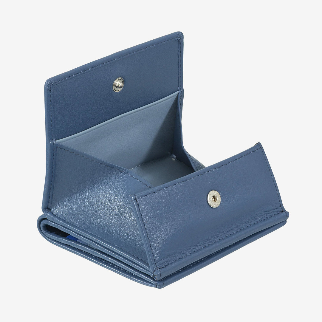 DUDU Wielokolorowy skórzany portfel RFID na karty i monety