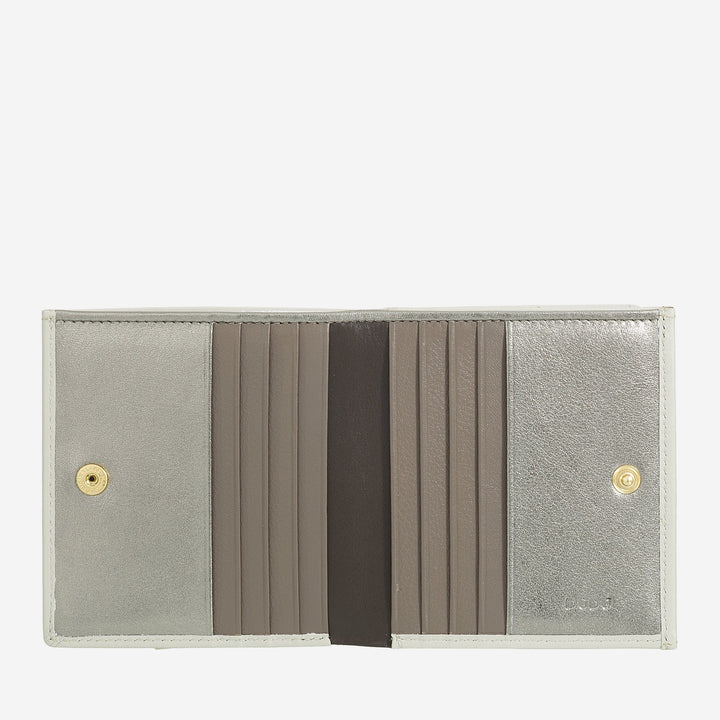 DUDU Flerfarget RFID-lommebok i skinn for kort og mynter