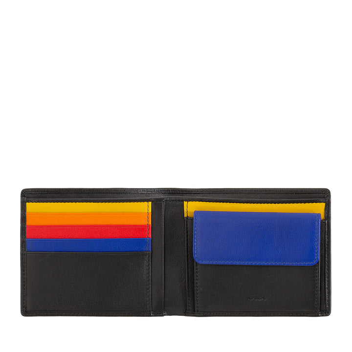 Pánské peněženky Dudu RFID v barevné Nappa Nappa s držitelem držáku a karet