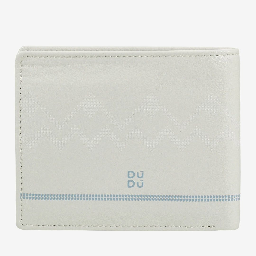 Portofel mic pentru bărbați din piele Apres Ski pentru bărbați – posetă compactă pentru monede, suport pentru carduri și bancnote, design de iarnă