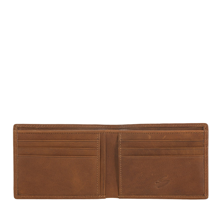 Nuvola leather wallet slim in leather leather leather - small thin portfolio in real leather with compartments for cards and banknotes - compact and light design