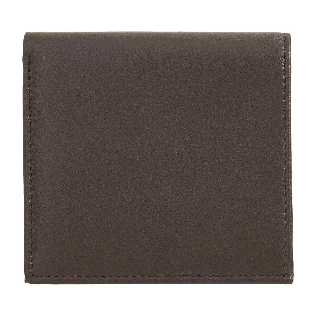 Cartera pequeña para hombre Nuvola Pelle de piel de napa con monedero y tarjetero