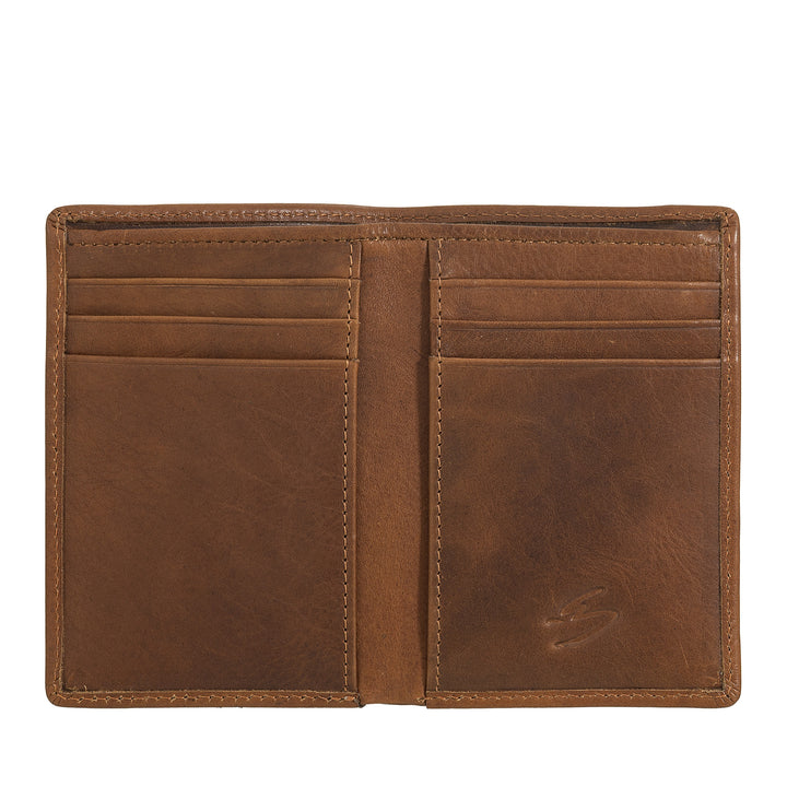 Nuvola Leather Wallet Small men of real leather, slim holder portfolio with rear zip, pocket, compact wallet
