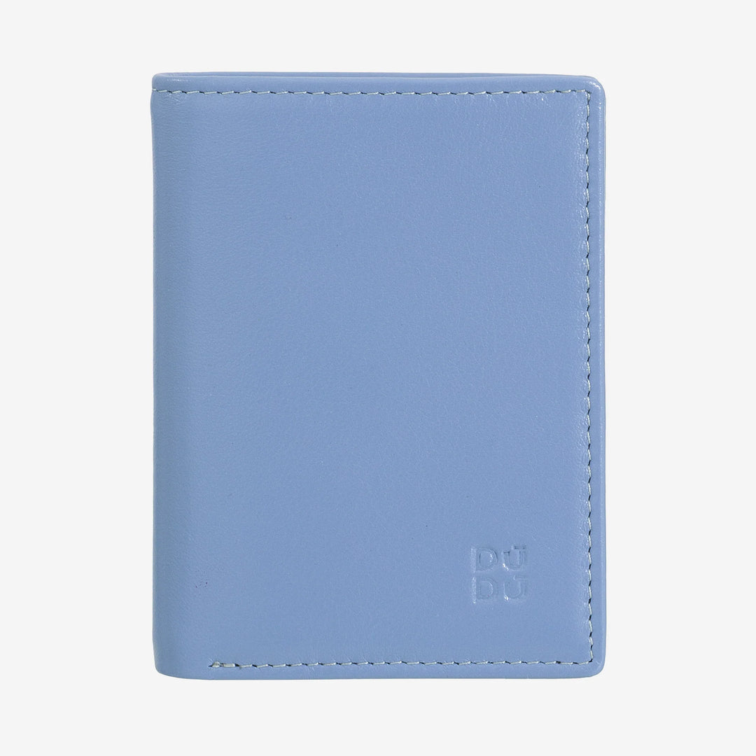 DUDU skinnlommebok for menn, slank herrelommebok med kredittkortholder, kontantseddelholder, liten og kompakt, med RFID-beskyttelse