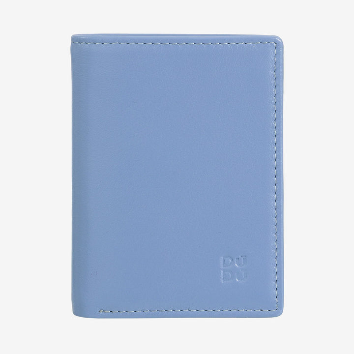 DUDU skinnlommebok for menn, slank herrelommebok med kredittkortholder, kontantseddelholder, liten og kompakt, med RFID-beskyttelse