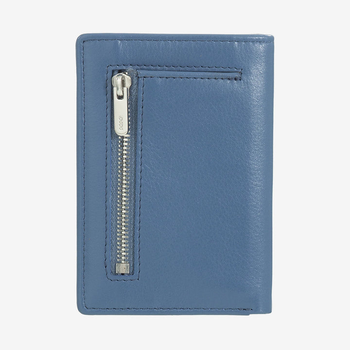 DUDU Cartera pequeña de piel para hombre, cartera compacta y delgada con tarjetero, tarjetero para billetes, monedero con cremallera, con protección RFID