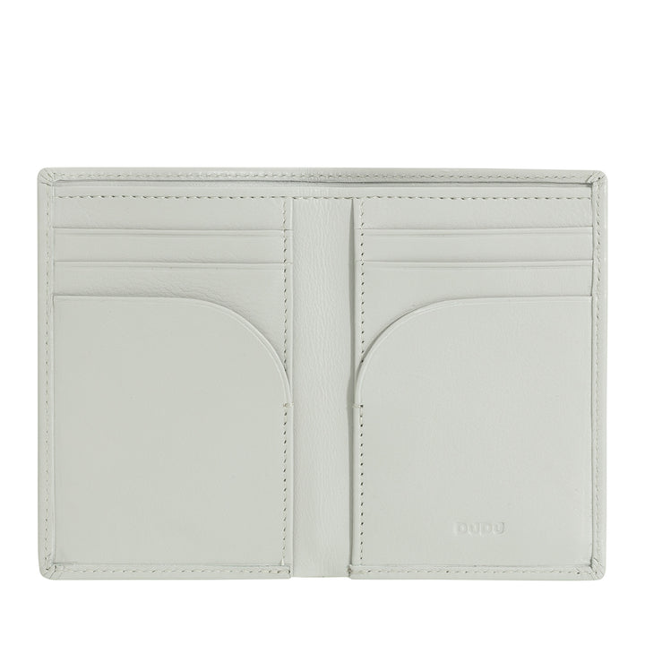 DUDU Portefeuille Homme en Cuir Petit, Portefeuille Homme Slim Compact avec Porte Cartes de Crédit, Porte Billets Cash, Zip Porte-monnaie, avec Protection RFID