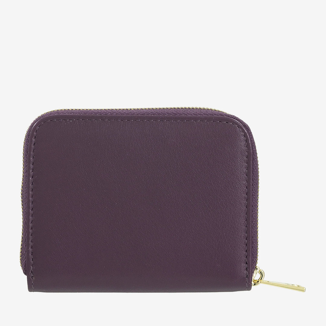 DUDU Monedero de Bolsillo Pequeño para Hombre y Mujer en Piel de Color con Cremallera, Tarjeteros, Cartera Compacta