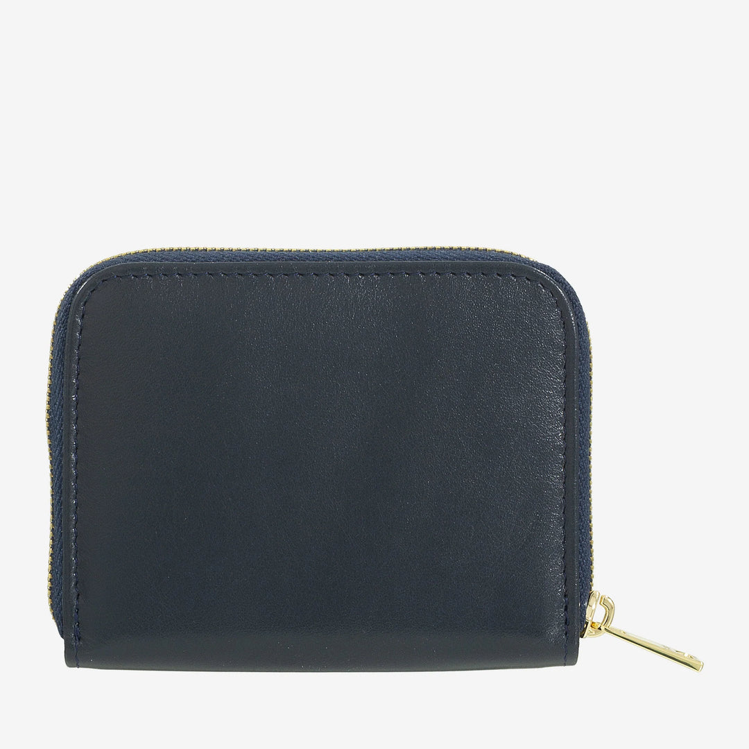 DUDU Monedero de Bolsillo Pequeño para Hombre y Mujer en Piel de Color con Cremallera, Tarjeteros, Cartera Compacta