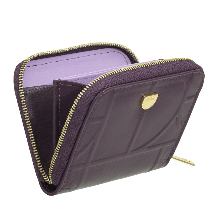 DUDU Portamonete Uomo Donna Piccolo Tascabile in Pelle Stampata con Cerniera, Tasche Porta Tessere - Portafoglio Piccolo Compatto