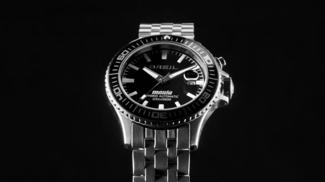 Breil hodinky Manta P.R.O. 40,5 mm zelená hybridní automatická ocel TW2032