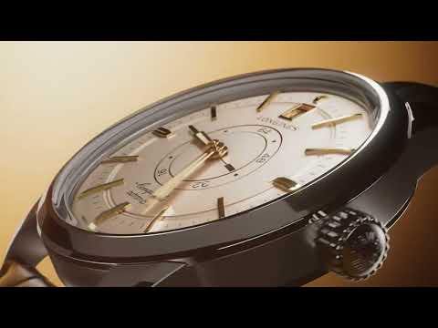ساعة لونجين كونكويست هيريتاج سنترال باور ريزيرف 38 ملم أنثراسيت أوتوماتيكية من الفولاذ L1.648.4.62.2