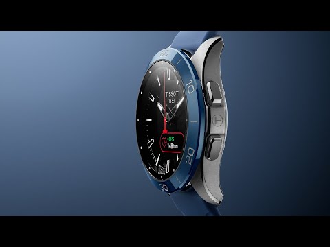 Tissot T-Touch Connectスポーツ腕時計43.75ミリメートル青石英チタンT153.420.47.051.01