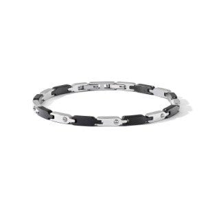 Comete bracciale Delta acciaio finiture PVD nero UBR 1230