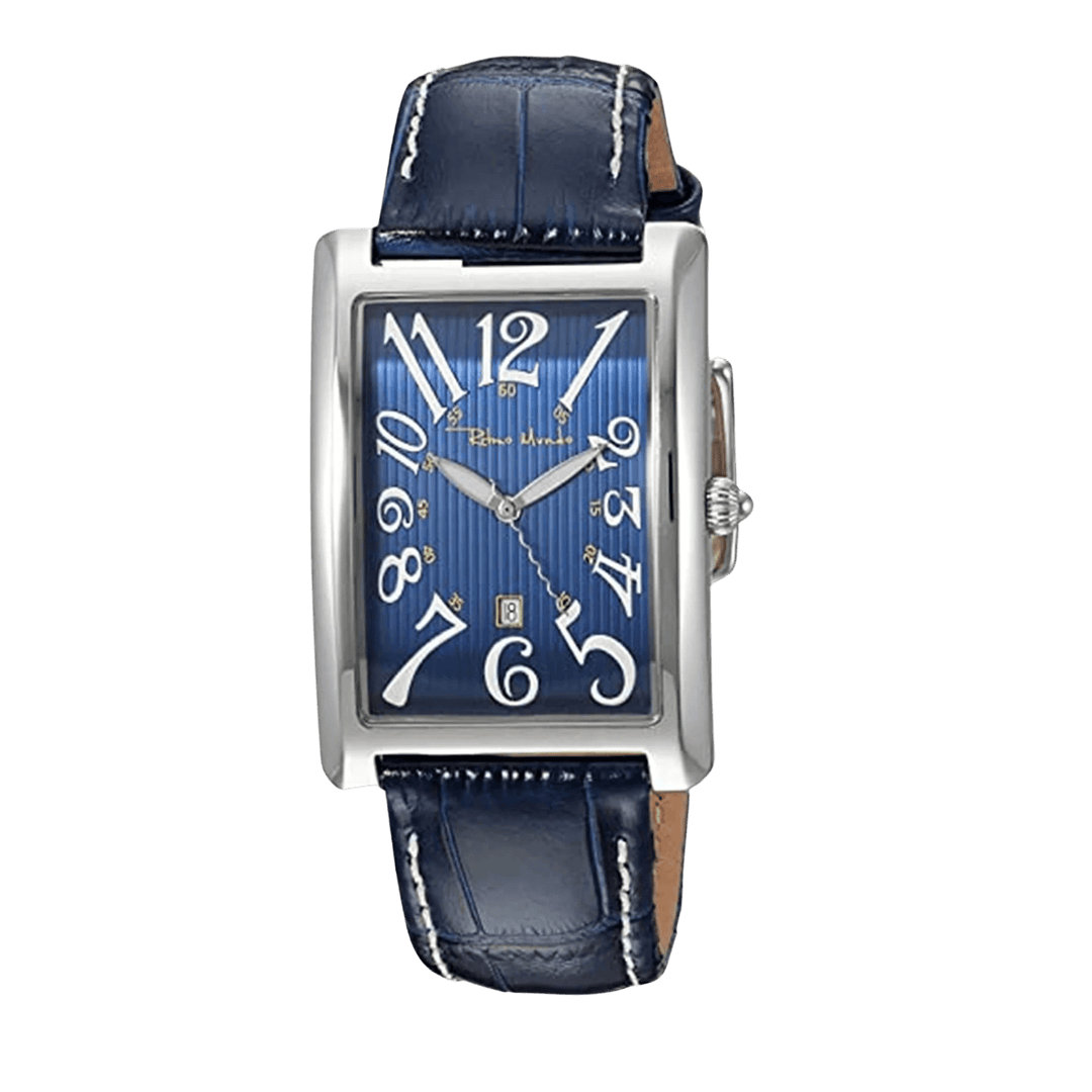 Ritmo Mundo orologio Piccolo Data 31x38mm blu quarzo acciaio 1882P - Capodagli 1937