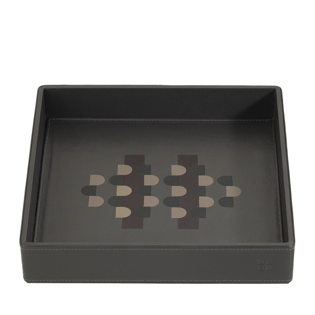 DUDU Entryway Designer Gekleurd lederen zakdienblad met geschenkdoos