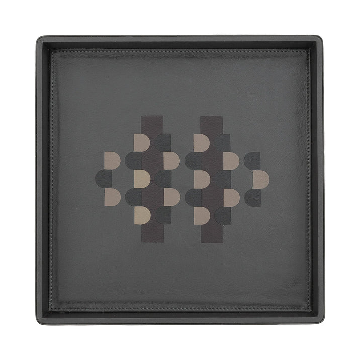 DUDU Entryway Designer Gekleurd lederen zakdienblad met geschenkdoos