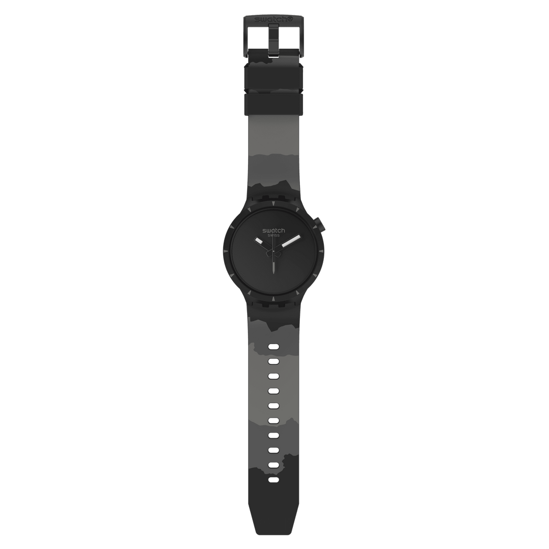 ساعة Swatch BIOCERAMIC BASALT Originals Big Bold 47mm SB03B110