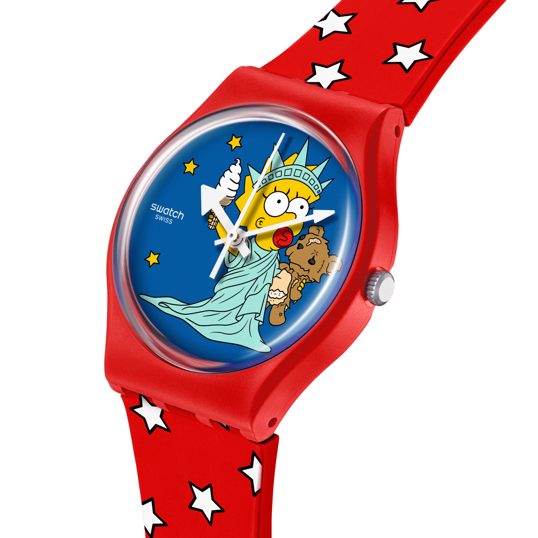 Swatch orologio LITTLE LADY LIBERTY The Simpsons Collection Originals Gent 34mm SO28Z120 - Capodagli 1937