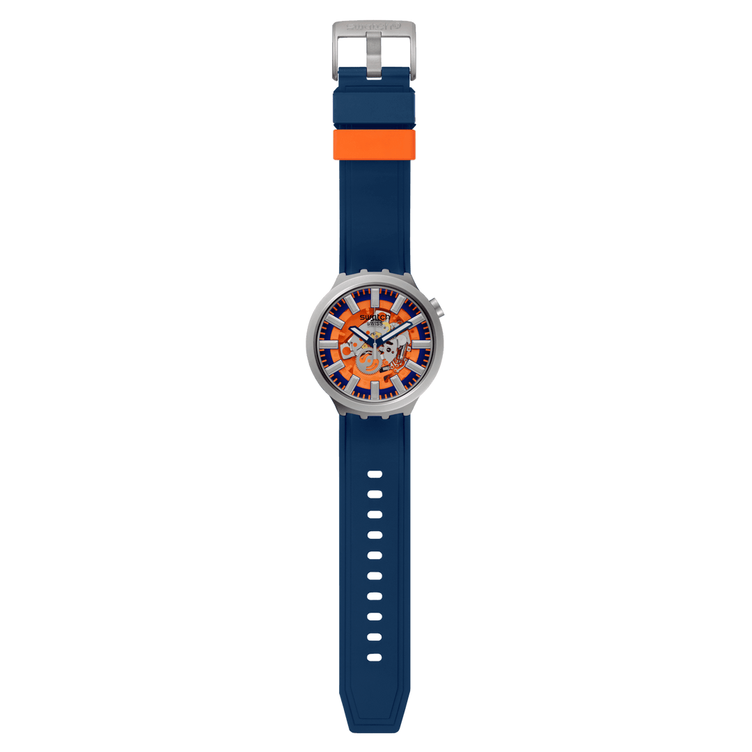 Swatch orologio ORANGE IN THE WORKS Originals Big Bold 47mm SB07S114 - Capodagli 1937