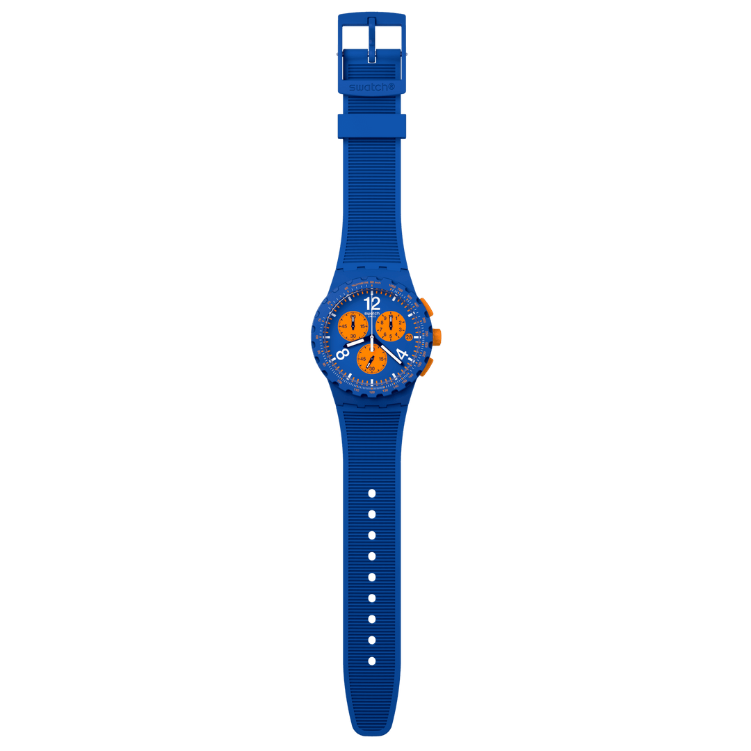 Swatch orologio PRIMARILY BLUE Originals Chrono 42mm SUSN419 - Capodagli 1937